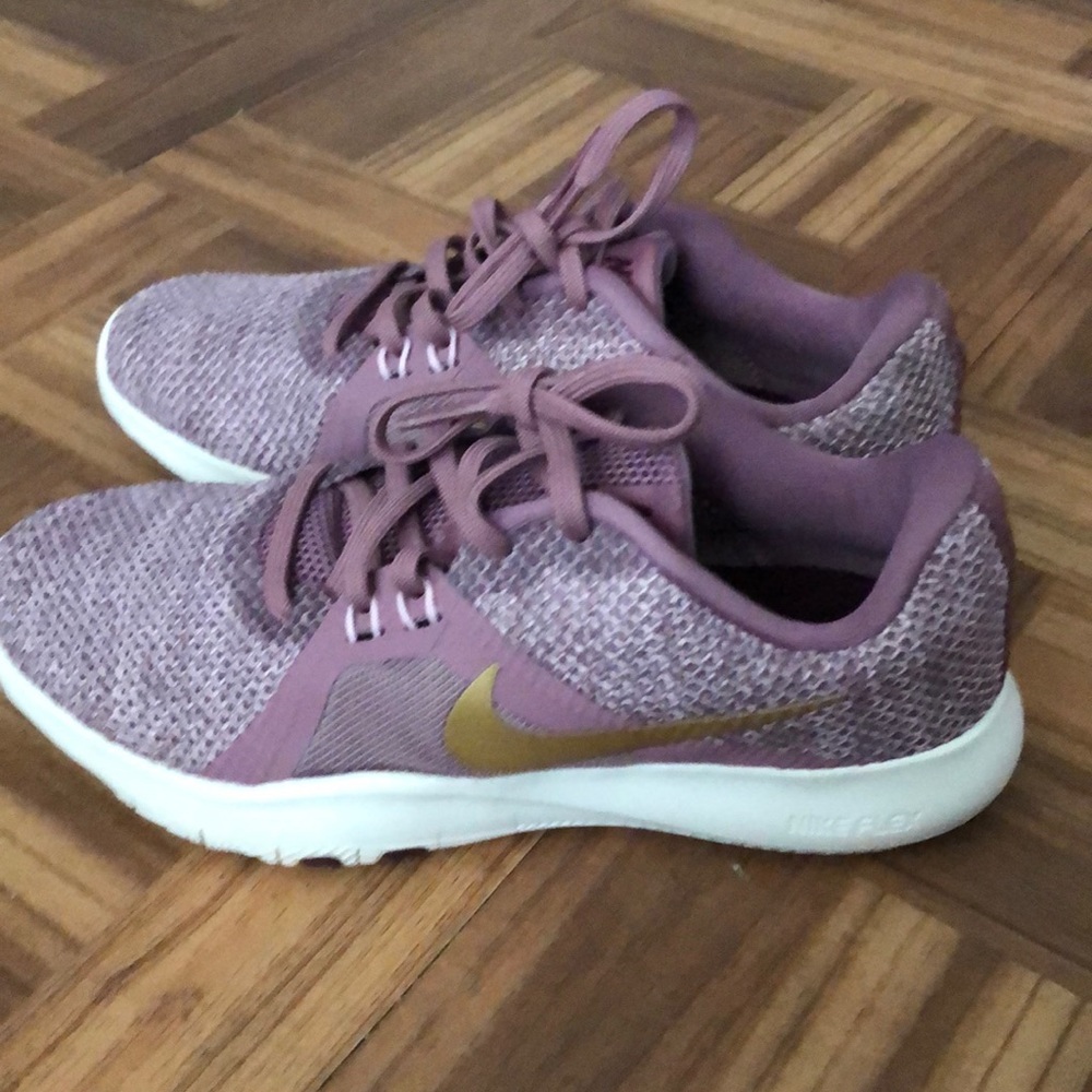 Pink Nike shoes
